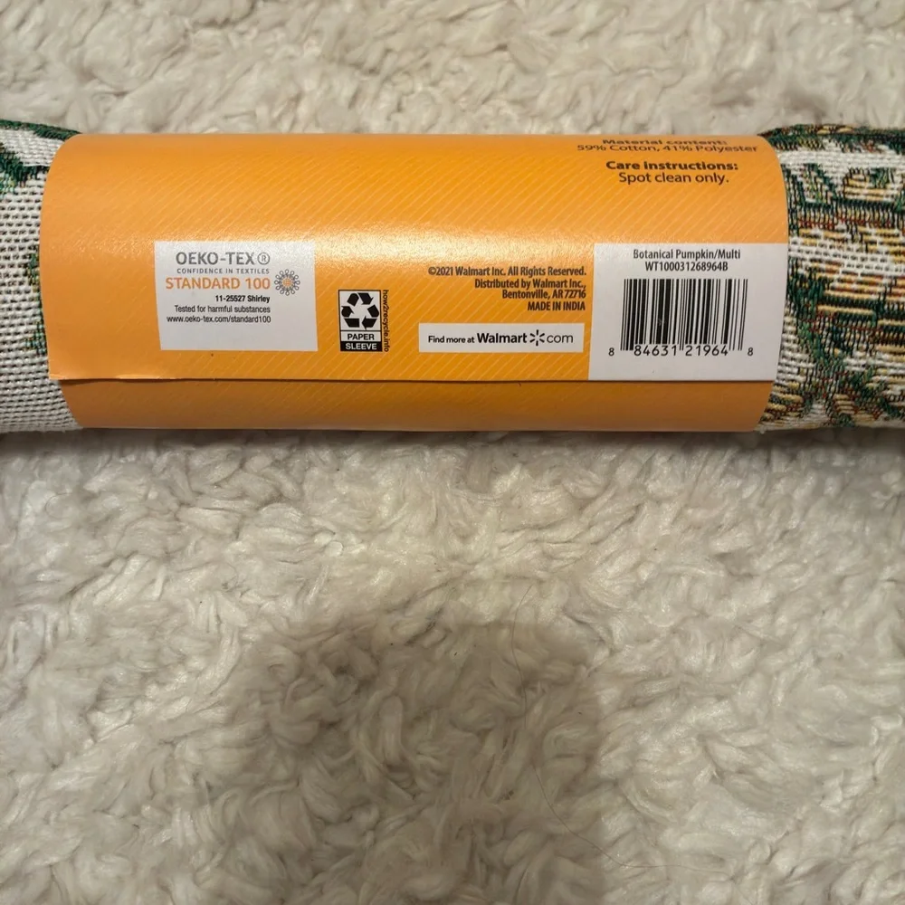 Way‎ to Celebrate Harvest Decorative Runner NWT